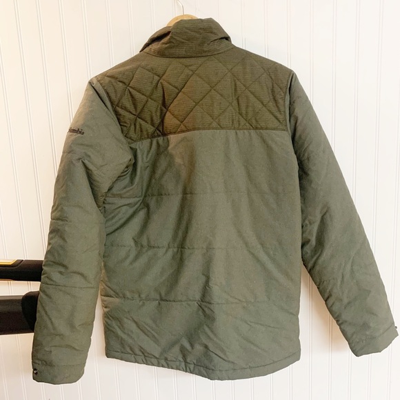 Columbia olive green quilted top ridge coat - Picture 3 of 12
